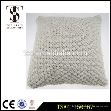 Vente chaude fessure épaisse tricot couture couvre coussin dossier